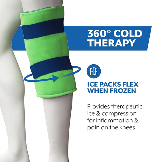 Brownmed Polar Ice Large Knee Wrap, Wearable Cold Therapy, Standard