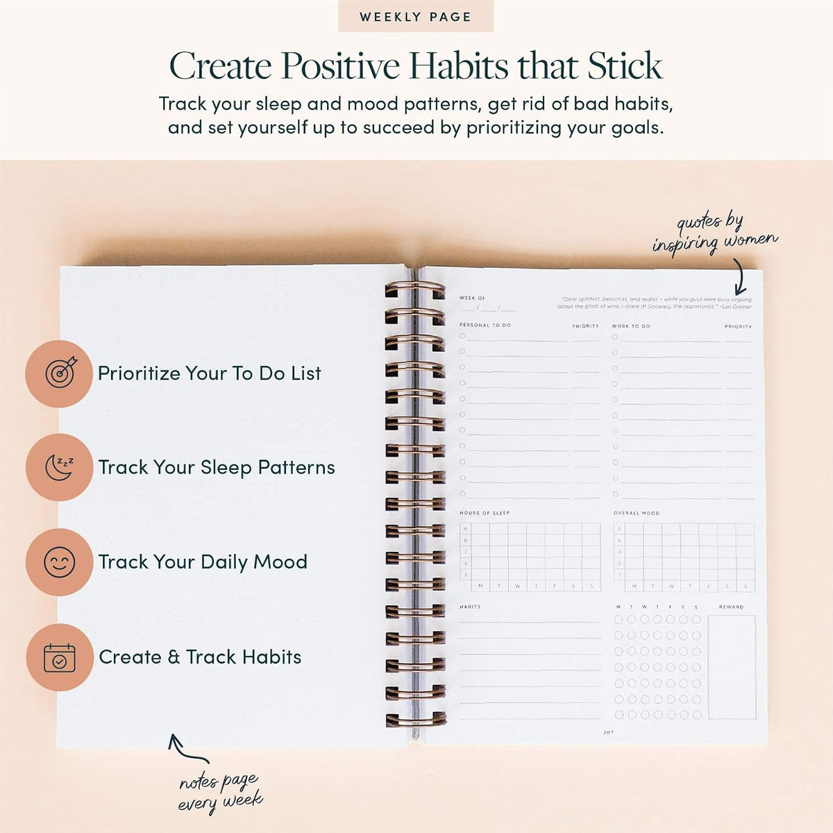 The Self-Care Planner by Simple Self - Undated 6 Month Life Planner - Daily, Monthly, Weekly - Focus on Wellness, Productivity, Achieving Goals, and Happiness (Abstract, Daily Edition: 13-Weeks)