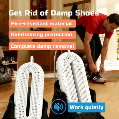 Electric Boot Dryer, Shoe Dryer, Footwear Dryers with 3/6/9 Hours Timer, Silent Portable Dryers for Sneakers