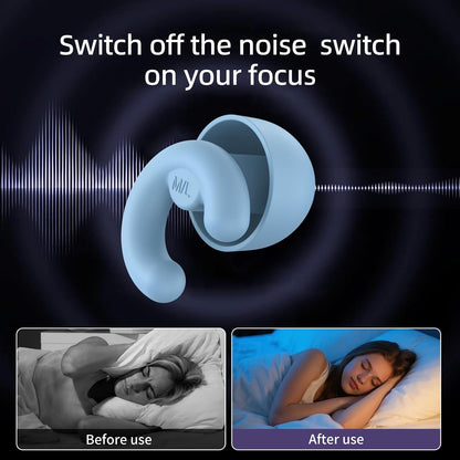 Noise Cancelling Ear Plugs Sleep 50dB NRR Side Sleep Small Ear | ultra soft silicone, reusable one-piece design, 4 sizes included, portable case