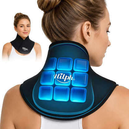 Hilph Neck Ice Pack Wrap Gel, Soft Gel Ice Pack for Cervical Neck Pain