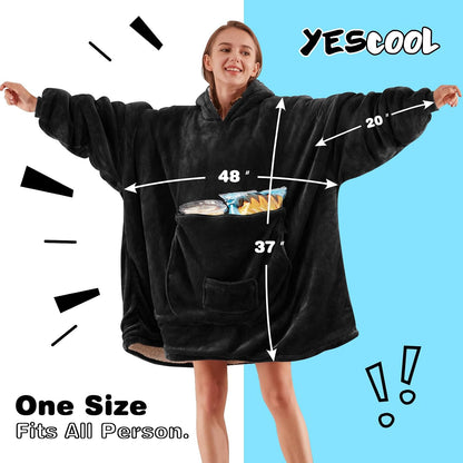 yescool Wearable Blanket Hoodie as Christmas Birthday Gifts for Women Mom - Colors B