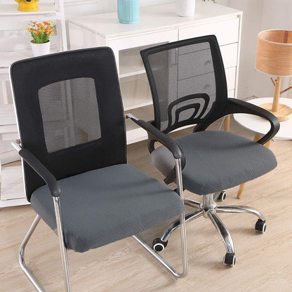 Smiry Office Computer Chair Armrest Covers, 2PCs Anti-dust Arm Rest Pad | Removable Washable Desk Chair Arm Pad Covers, Grey