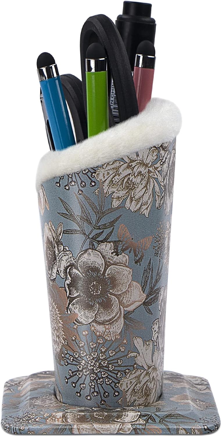 Plush Lined Eyeglasses Holder, PU Leather Glasses Stand Case