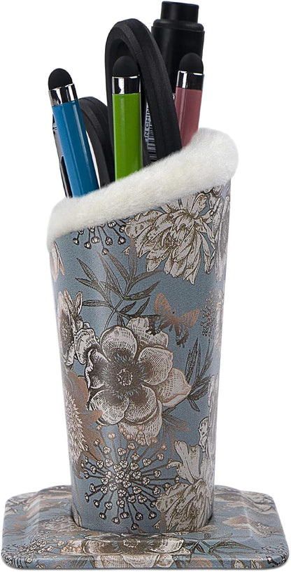 Plush Lined Eyeglasses Holder, PU Leather Glasses Stand Case