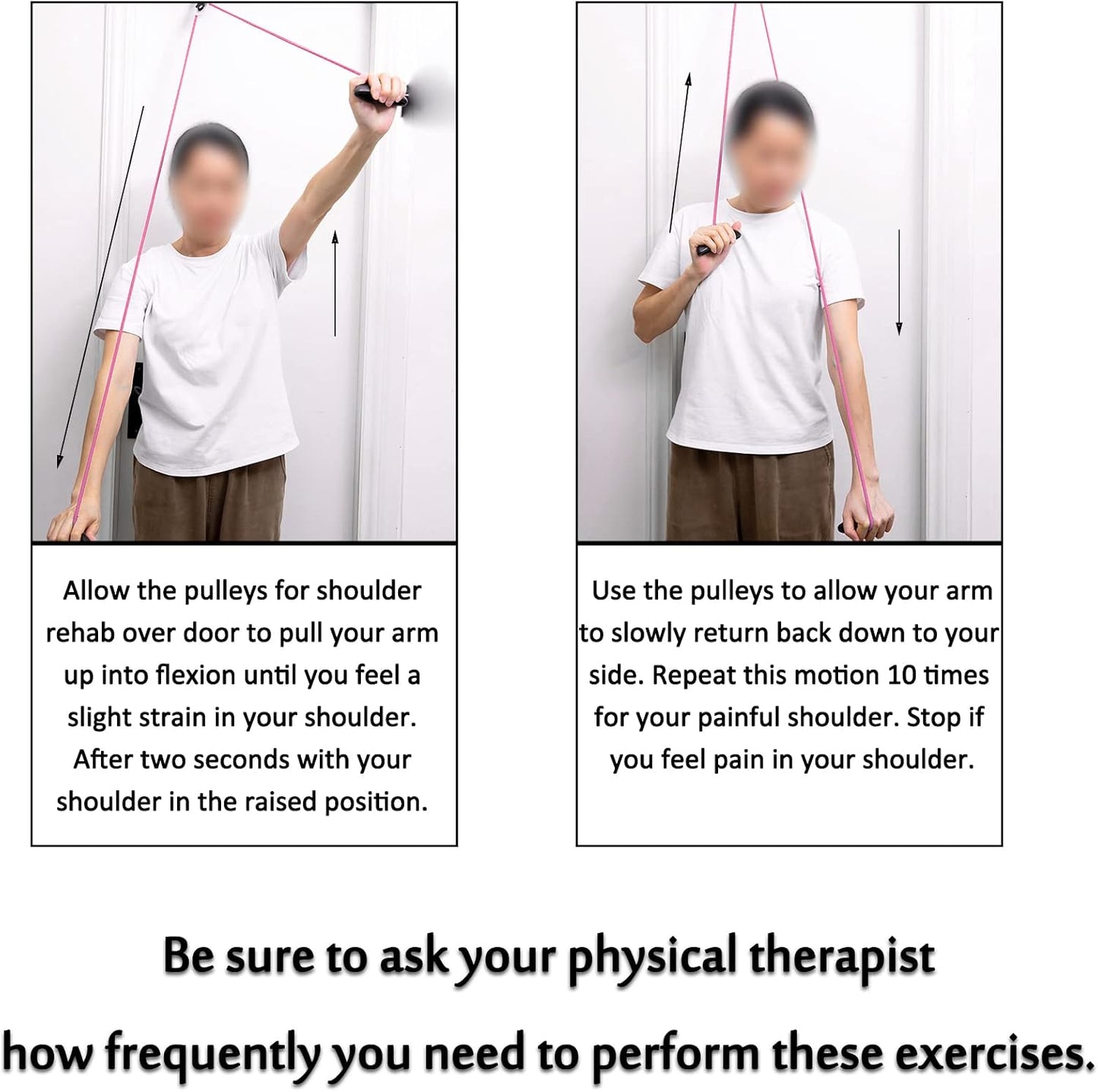 Shoulder Pulley Over The Door Physical Therapy System | Over-the-door exercise pulley designed for shoulder physical therapy exercises.
