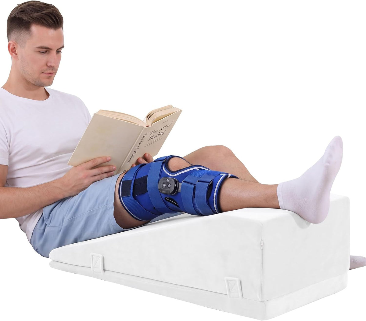 ROYALAY Leg Elevation Pillows for After Surgery, Adjustable Height Knee Surgery Recovery Equipment, Knee Replacement Recovery Aids for Hip Ankle Pain Relief Patent Pending