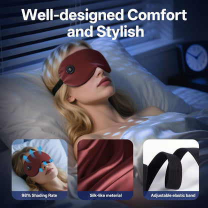 Cordless Heated Eye Mask for Dry Eyes,Electric Warm Compress for Fast Eye Relief Rechargeable USB Heat Relax Mask for Sleep