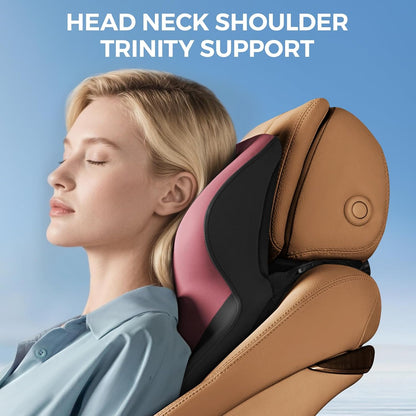 BEBAS Car Headrest Pillow, Ergonomic Neck Pillow with Memory Foam, Black