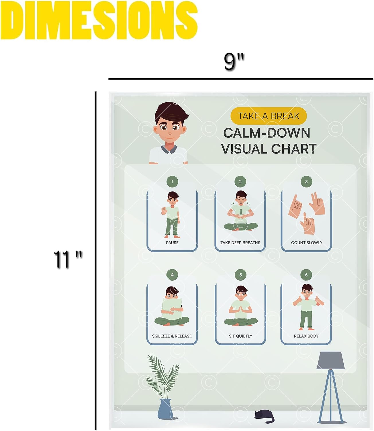 Morning Routine Chart for Kids – Step-by-Step Visual Schedule (9x12 Laminated) | Self-Care Educational Chart for Children, Special Needs & Autism – Morning Routine Support – English