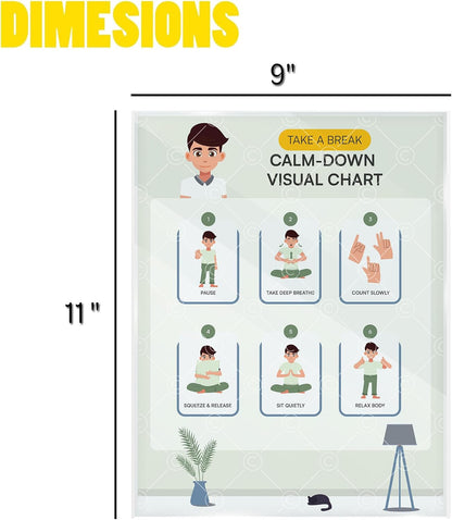 Morning Routine Chart for Kids – Step-by-Step Visual Schedule (9x12 Laminated) | Self-Care Educational Chart for Children, Special Needs & Autism – Morning Routine Support – English