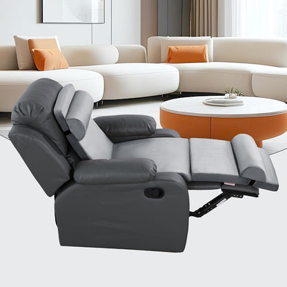 HOMBYS 5-in-1 Recliner Seat Cushion for Elderly+Lumbar Support Pillow + Leg Pad, with Adjustable Half Moon Neck Pillow & Footrest, Foam Filling with Velvet Fabric, Thick & Non-Slip, Brown