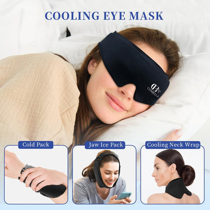 Cooling Eye Mask for Puffy Eyes, Gel Eye Mask, Reusable, Flexible