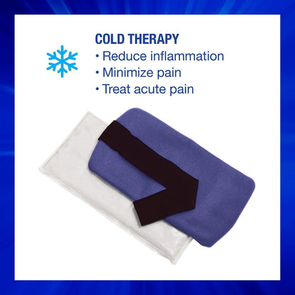 Thermipaq ICY Cold Pain Relief Wrap - Large 8x14 Thermal Clay Knee Ice Pack Wrap for Knee Pain - Long Lasting - Adjustable Strap for Shoulders, Neck Pain Relief, Back Pain, & Elbow