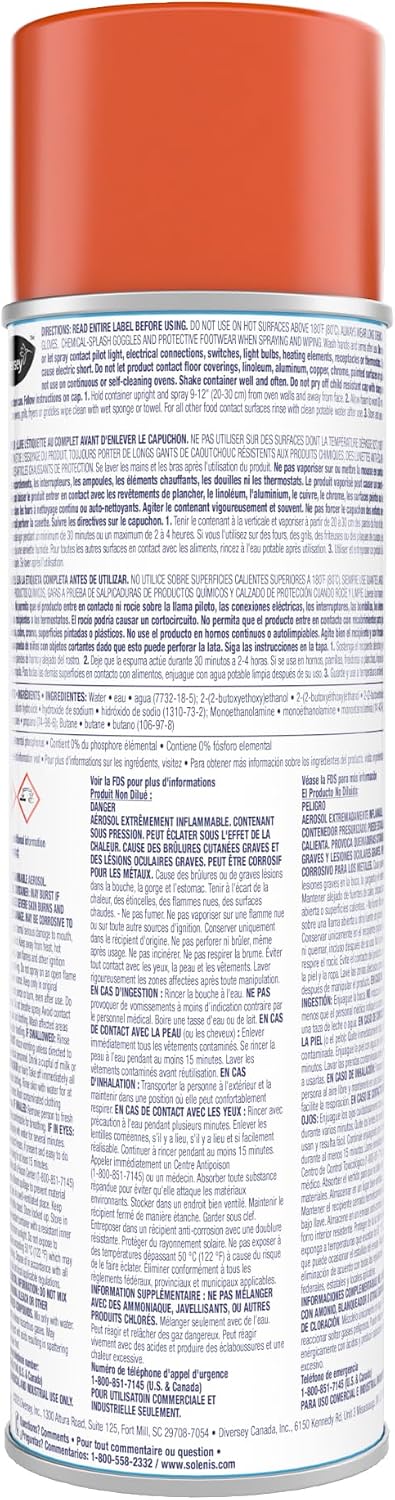 Diversey Break-Up Oven & Grill Cleaner, Aerosol Spray, 19 oz