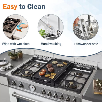 Stove Gap Covers Stainless Steel,2Pack Retractable Stove Gap Filler-Black | (13.8"–27.5" Length, 0.79" Width), Heat-Resistant Guard & Range Trim Kit Between Stove Top & Counter