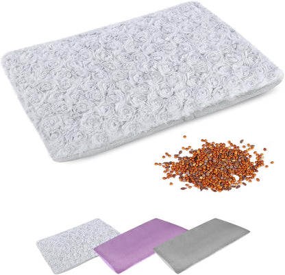 SuzziPad Heating Pad Microwavable for Reduce Discomfort with Washable Cover, 7 x12 Reusable Heat Pads for Shoulder, Belly, Elbow, Knee, Moist Heated Pack, Sore Muscle, Soothing Fatigue, Purple | Removable Cover Design, Long Lasting Moist Heat, Portable