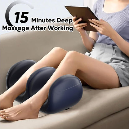 LINGTENG Foot Massager, Heated Foot Massager (Agate Black) | Deep Kneading-Detachable Washable-Home Office Underdesk-Men Women Parent Senior-Birthday Anniversary Christmas Valentine Gift
