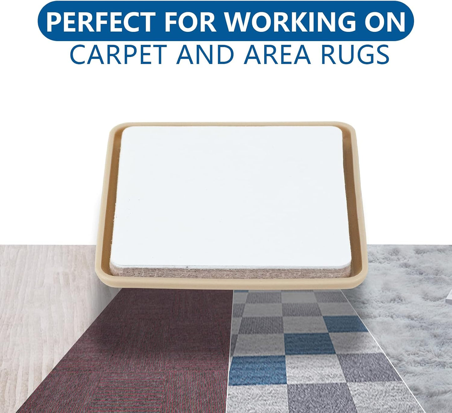 Self-Adhesive Furniture Sliders for Carpets, Furniture Moving Pads (36Pcs) 1-3/4" Furniture Mover Glides, Self Sticks Carpet Furniture Carrier - Move Any Item Quickly and Easily!