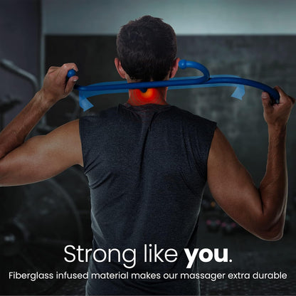 LiBa Back and Neck Massager Trigger Point Hook Therapy Tool Navy