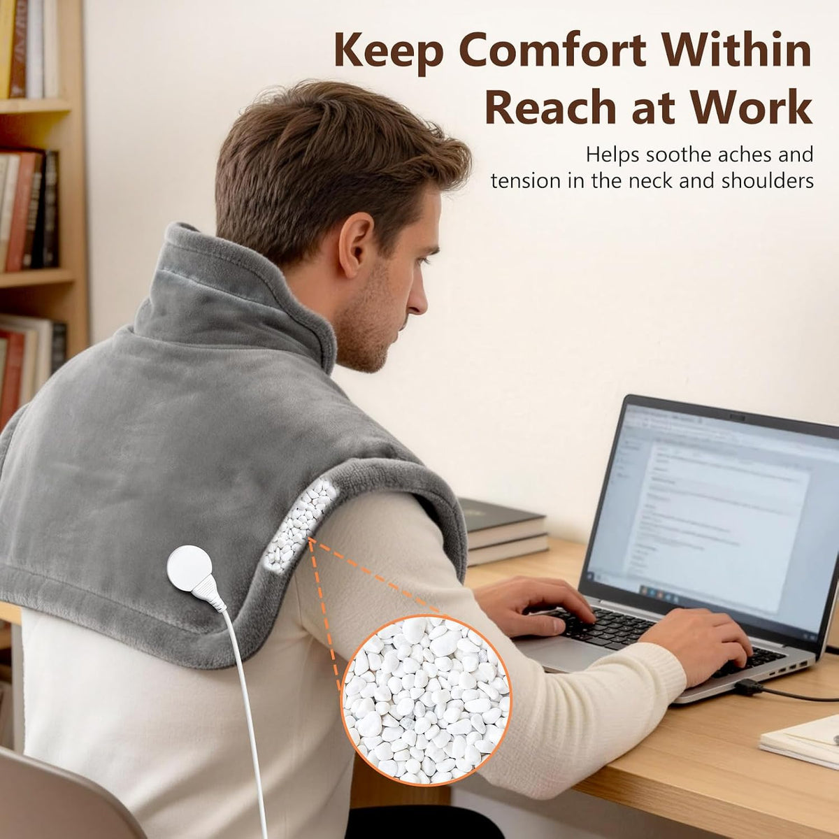 Heating Pads for Neck and Shoulders and Back, Neck Heating Pad