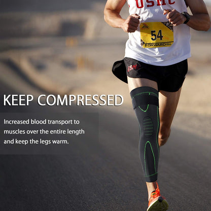 Full Leg Sleeves Long Compression Leg Sleeve Knee Sleeves Protect Leg, for Man Women Basketball, Arthritis Cycling Sport