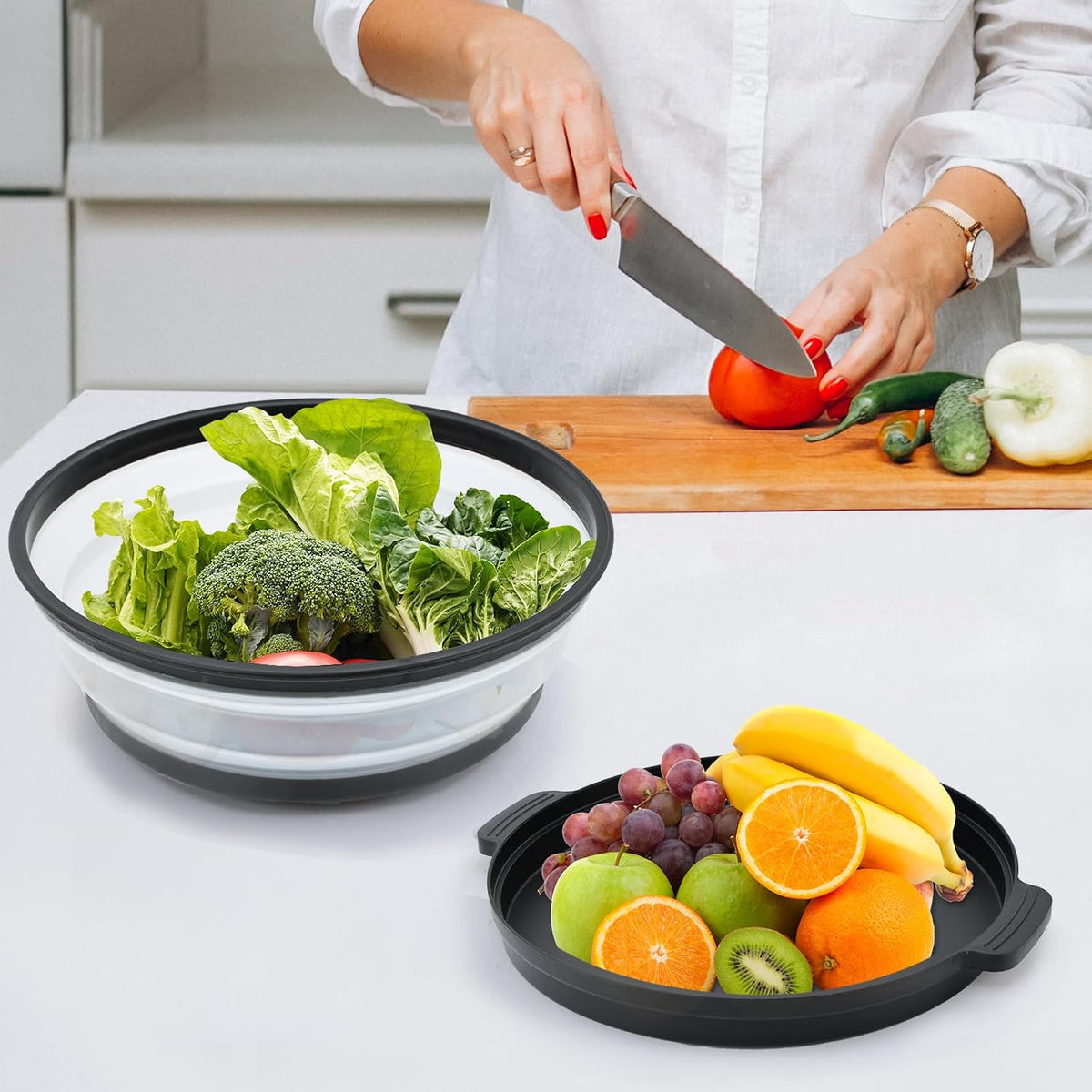 Microwave Splatter Cover for Food with Anti-Scald Base Plate and Handles, Large BPA-Free Silicone Vented Collapsible Guard Lid, Kitchen Essential Gadget for Meal Prep, 10.7 Inch(gray)