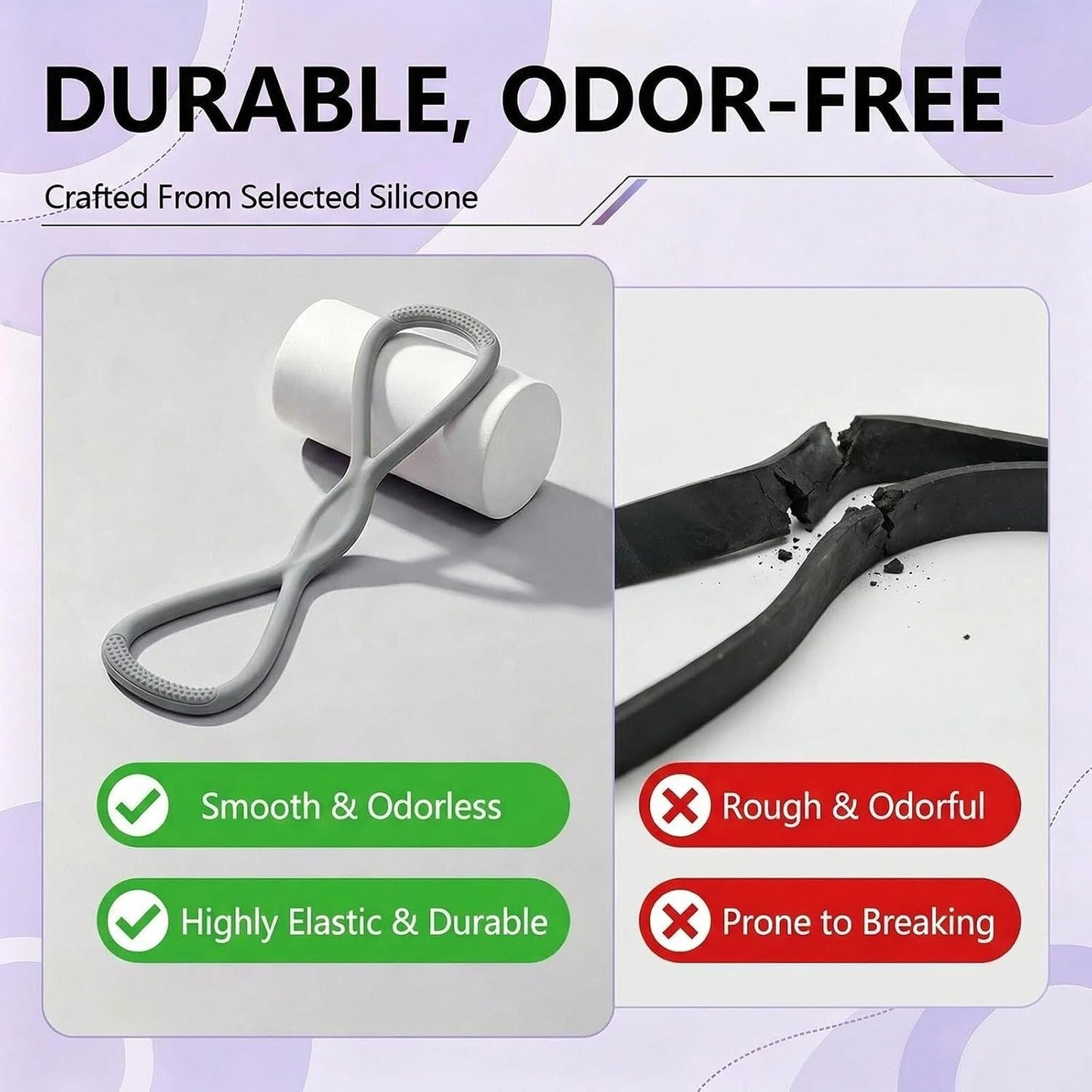 Figure 8 Resistance Band, Figure 8 Resistance Bands for Women Men,Resistance Band Figure for Working Out, Non-Slip Handles, Home Gym, Yoga & Physical Therapy