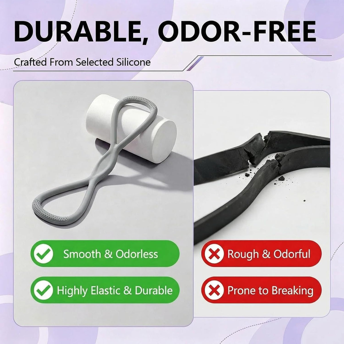 Figure 8 Resistance Band with Handles, for Home Gym,Yoga & Physical Therapy