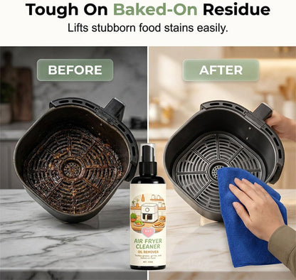 Air Fryer Cleaner and Degreaser Spray, Multi Surface Removes Grease, Grime, Oil Remover, Fast-Acting Kitchen Appliances (2PCS)
