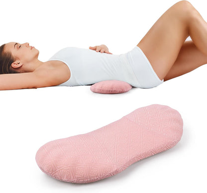 COMFYTHERA Lumbar Support Pillow for Sleeping Memory Foam Lumbar Support Cushion for Lower Back Pain Relief, Back Support Bed Pillow Waist Support (Dark Grey, Large)