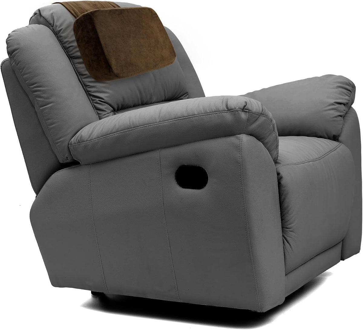 HOMBYS Memory Foam Neck Pillow for Recliner, Adjustable Headrest Cushion with Soft Plush Fabric and Medium Firm Filling, Design for Recliner Sofa Armchair, Machine Washable and Non-Slip (Black)