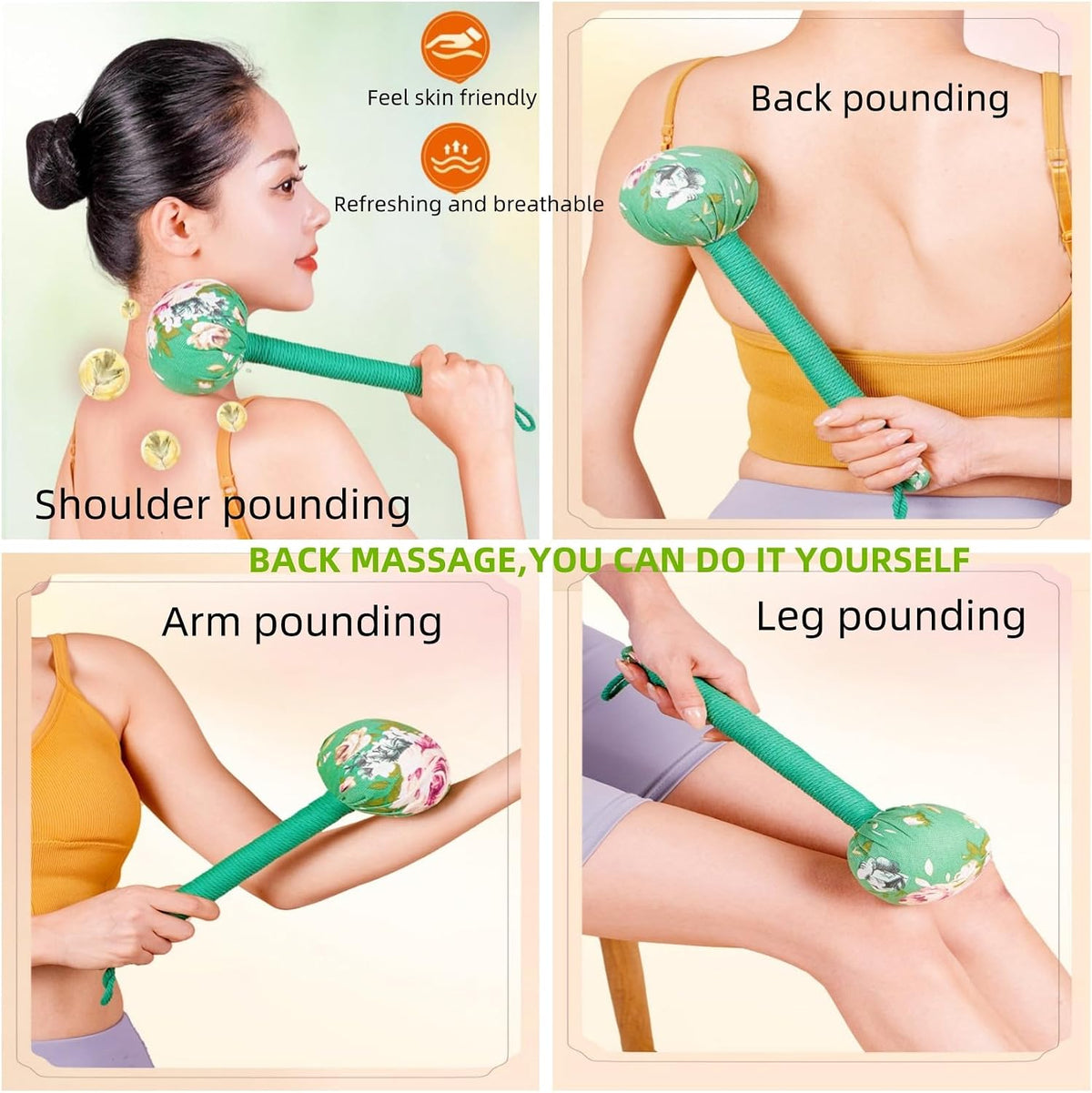 Body Massage Hammer, Manual Back Massager Tool for Body Relief