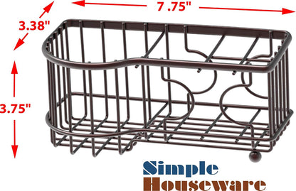 Simple Houseware Multi-Functional 6 Slots Toothbrush Holder, Bronze