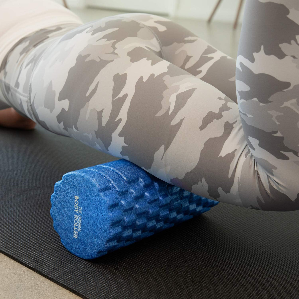 The Original Body Roller - High Density Foam Roller Massager for Deep Tissue Massage of the Back and Leg Muscles - Self Myofascial Release of Painful Trigger Point Muscle Adhesions (Black)