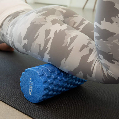 The Original Body Roller - High Density Foam Roller Massager for Deep Tissue Massage of the Back and Leg Muscles - Self Myofascial Release of Painful Trigger Point Muscle Adhesions (Black)