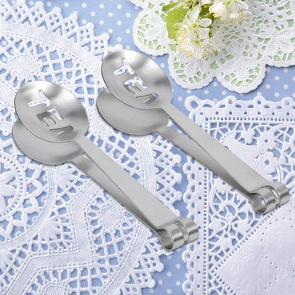 Tea Bag Tongs, Stainless Steel Tea Squeezer with Strainer Plate for Loose Leaf Tea, Coffee and Kitchen Accessories