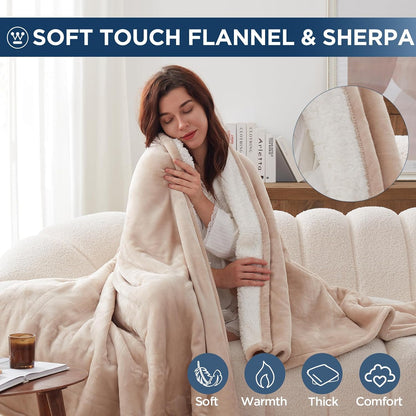 Westinghouse Heated Throw Blanket, 50"x60", Charcoal, ETL Certified