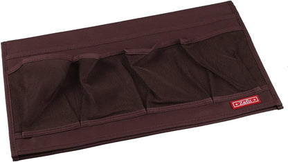 Zafit 5 Pockets Bedside Caddy, Bedside Storage Organizer for Water Bottles, Magazines, Phone, Glasses (5 Pockets-Grey)