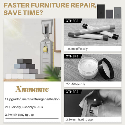 Laminate Vinyl Floor Repair Kit - Set of 22 Wood Floor Wax Furniture Touch Up Markers, Linoleum Repair Kit Cover Up Scratches, Cracks, Stains for Wooden Door, Floor, Table, Cabinet, Desks