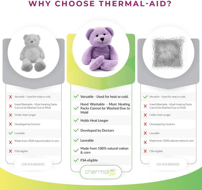 Thermal-Aid® (Olli The Koala) – Washable Heating Pad & Ice Pack – Plush Hot/Cold Pack with Natural Corn Filling – Reusable Comfort