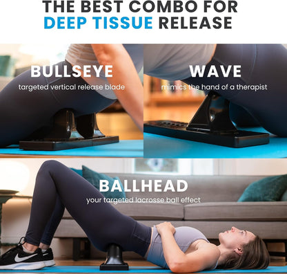 Arch Back Stretcher, Psoas Muscle Release Tool, Carbon Black | Fully Adjustable, Thrival App Compatible, Trigger Point Relief