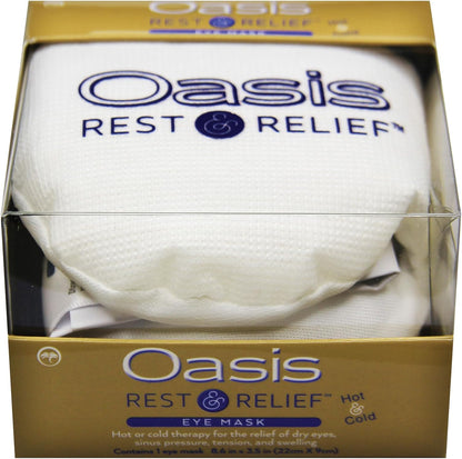 Oasis Rest & Relief Reusable Hot Cold Therapy Eye Mask