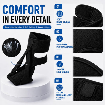 LILILI Plantar Fasciitis Night Splint Plantar Fasciitis Brace and Support | Plantar Fasciitis Relief, Dorsal Night Splint for Plantar Fasciitis Planter Facetious Support, Foot Splint for Men & Women