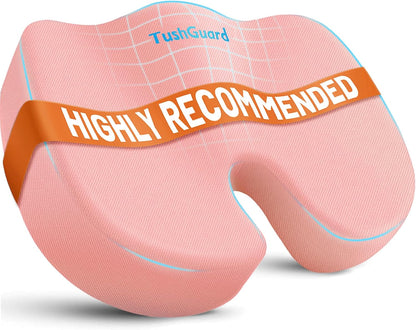 TushGuard Seat Cushion for Office Chair, Memory Foam Chair Cushion, Black