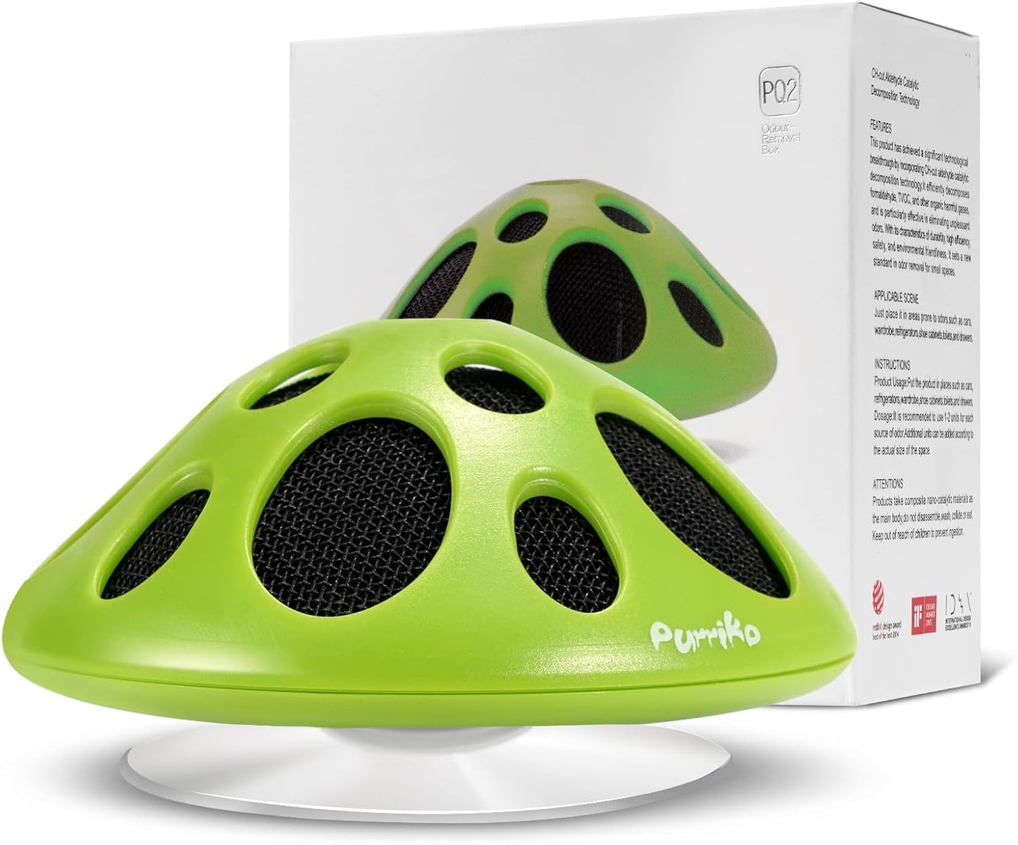 Purriko Fridge Deodorizer, Cute Refrigerator Odor Eliminator | Long Lasting, Replaces Baking Soda and Activated Carbon