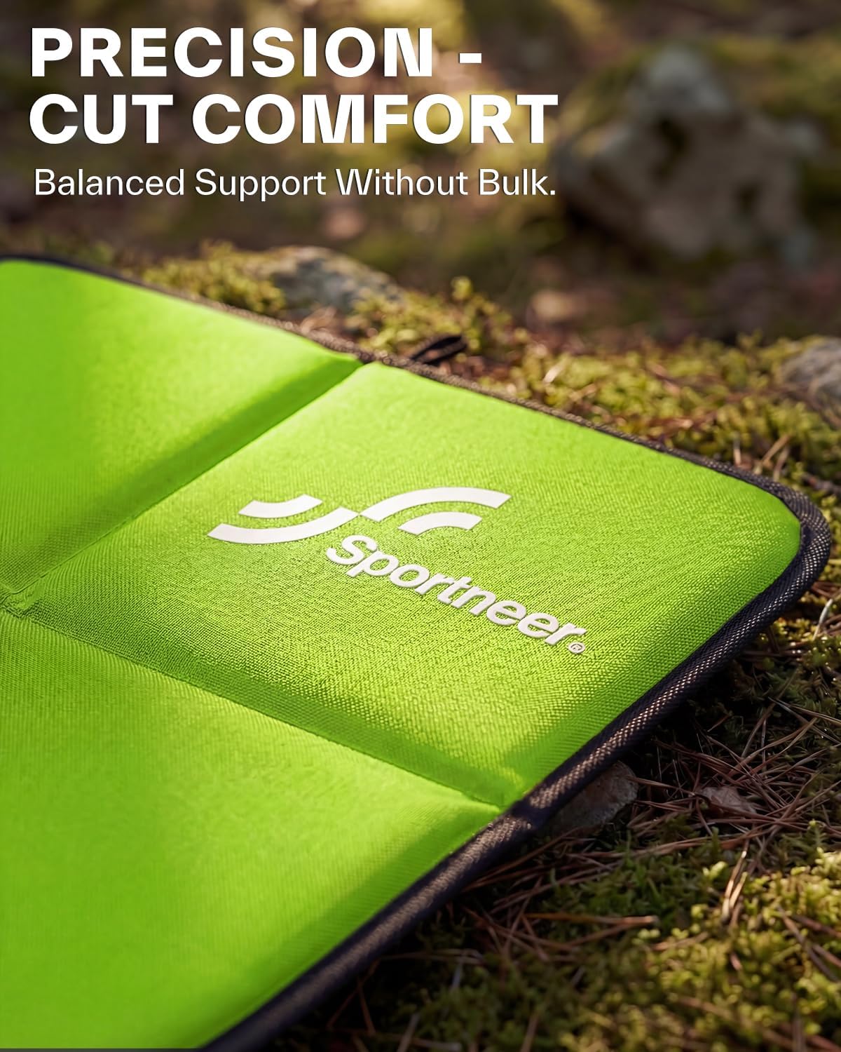 Sportneer Sitting Pad, 0.13lbs Lightweight Waterproof Folding Seat Pad for Backpacking, 15.75'' x 15.75'' Portable Camping Seat Mat for Hiking, Picnics & Outdoor Use