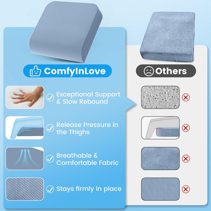 Wheelchair Seat Cushion Cooling Gel Memory Foam Chair Cushion