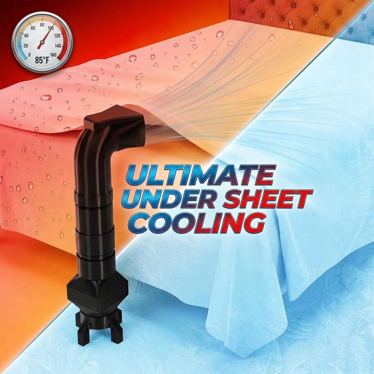 Bed Cooling System for Hot Sleepers,Under Sheets Bed Fan for Better Sleep