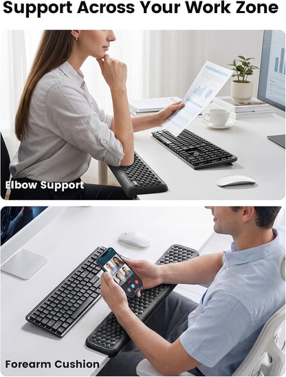 Vaydeer 2Pcs Elbow Rest Pad, L-Shaped Wrist Rest, Desk Edge Cushion